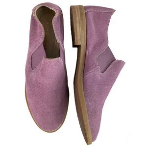 Hush Puppies Analisa Clever Slip On Dusty Orchid Suede Women Loafer Shoes Sz 6.5